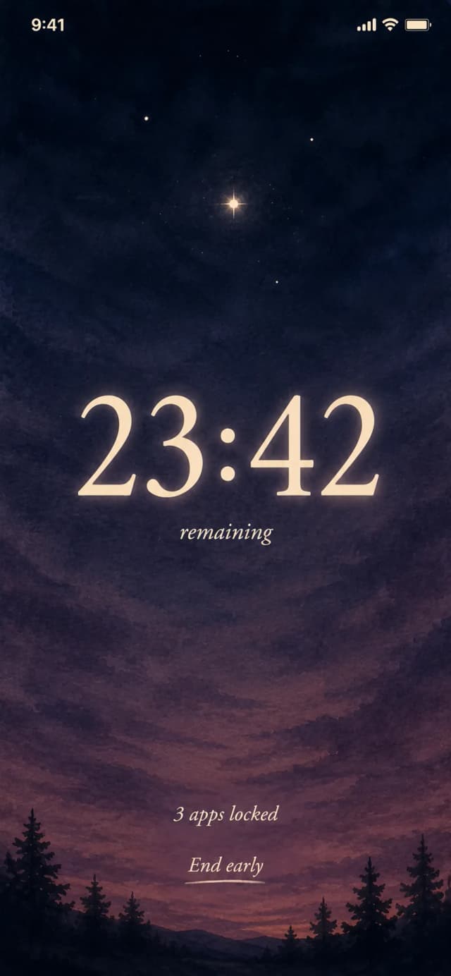 FreeInFive Quick Block — One tap. Lock now.